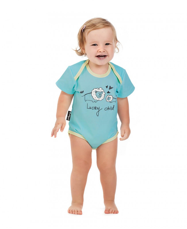 Боди с коротким рукавом, Львы, коллекция Зоопарк