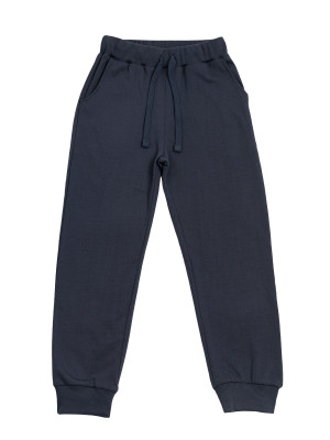 Утепленные брюки детские базовые, темно-серые