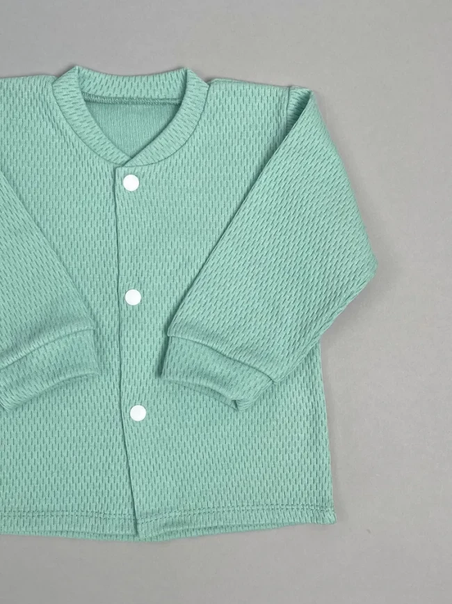 Кофточка детская, Вафелька, мятная