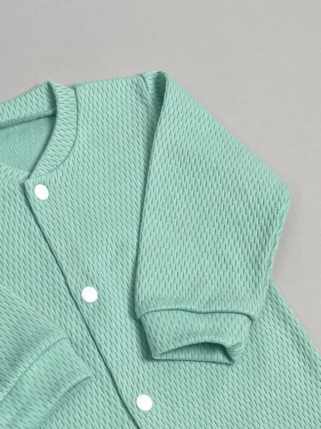 Кофточка детская, Вафелька, мятная