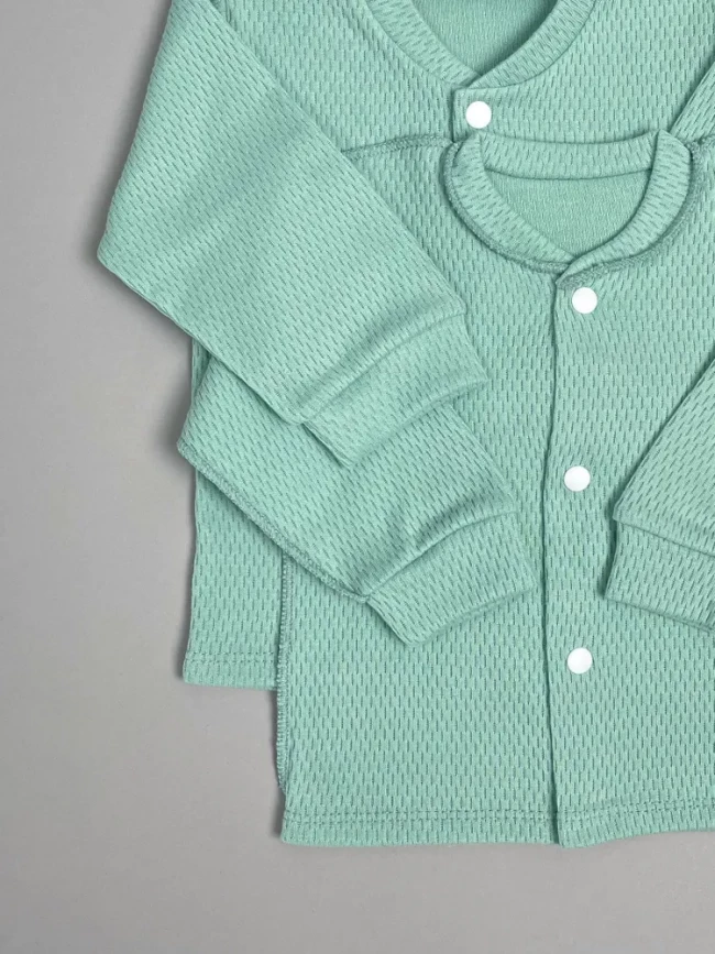 Кофточка детская, Вафелька, мятная