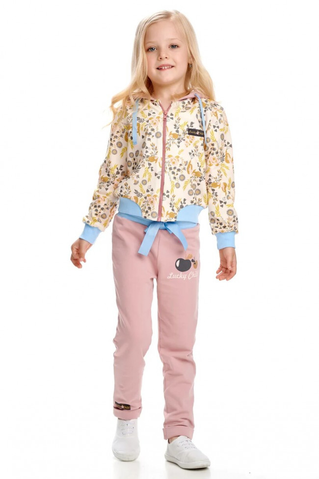 Брюки детские, розовые, Осенний лес Брюки детские, розовые, Осенний лес