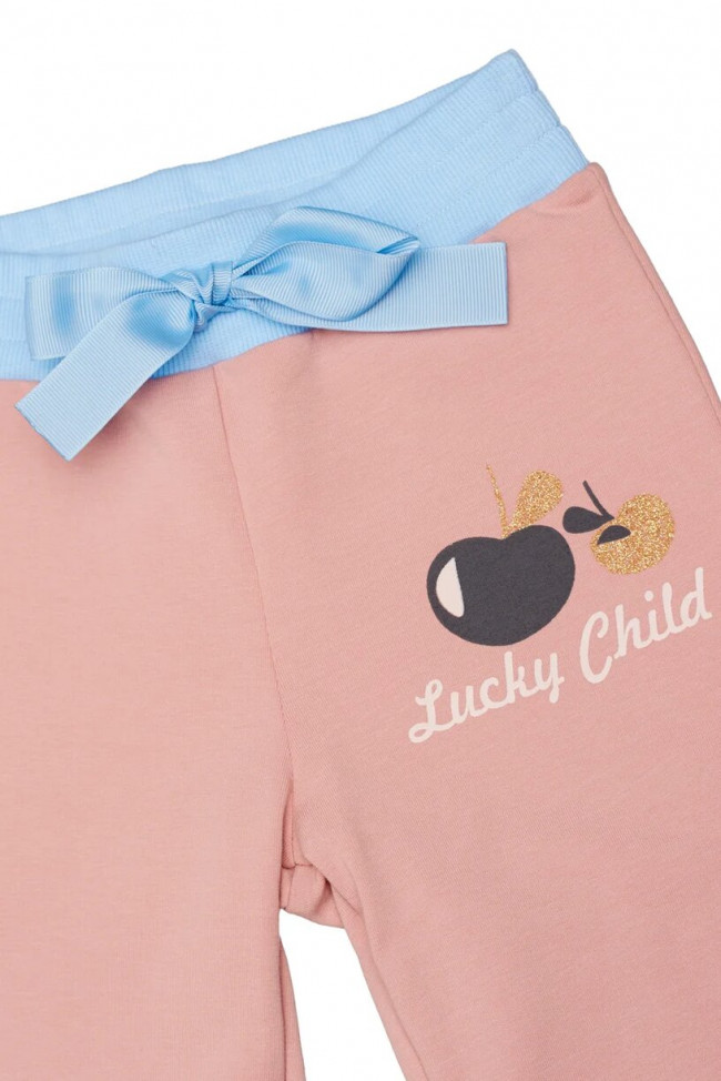 Брюки детские, розовые, Осенний лес Брюки детские, розовые, Осенний лес