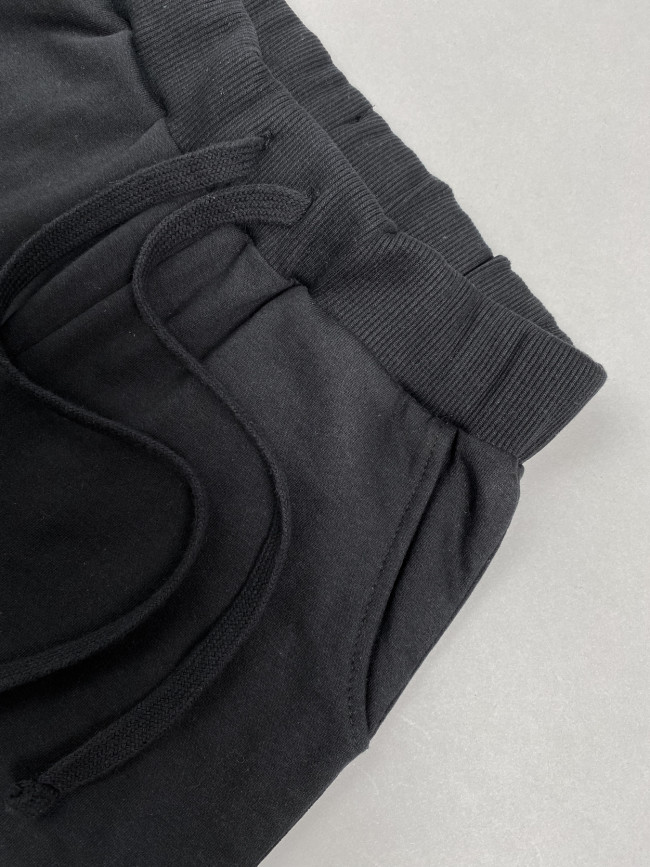 Утепленные брюки детские базовые, черные Утепленные брюки детские базовые, черные