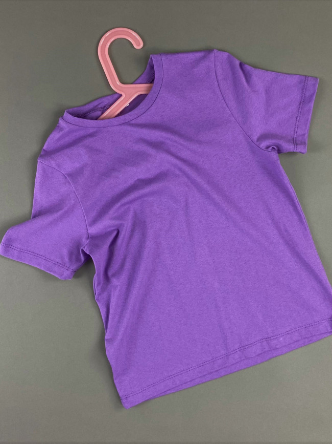 Комплект детских футболок, сиреневая и фуксия