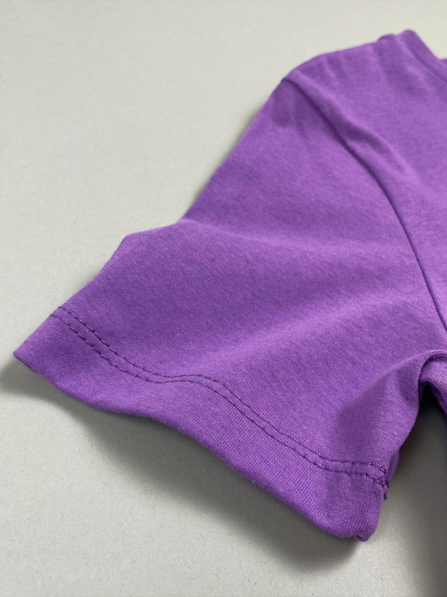 Комплект детских футболок, сиреневая и фуксия