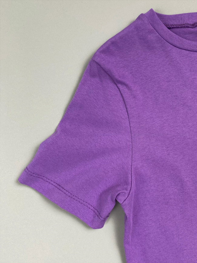 Комплект детских футболок, сиреневая и фуксия