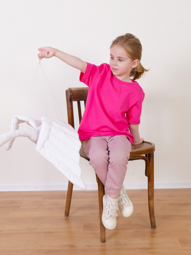 Комплект детских футболок, сиреневая и фуксия