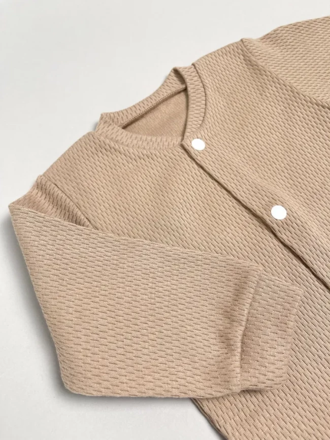 Кофточка детская, Вафелька, какао Кофточка детская, Вафелька, какао