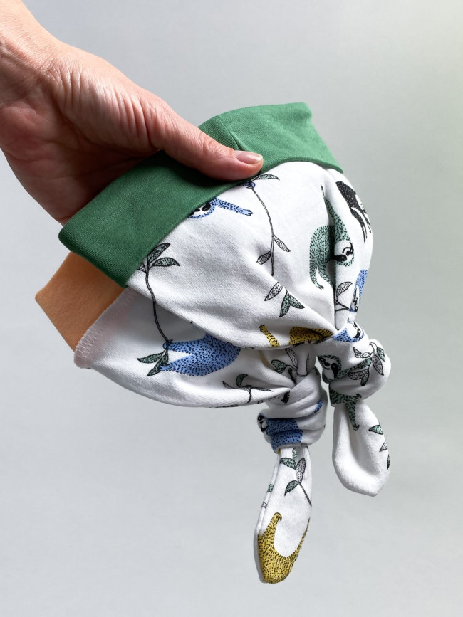 Шапочка детская, зеленая, Джунгли