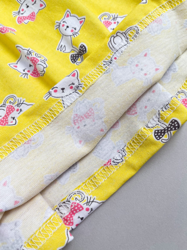 Платье детское с коротким рукавом, Кошачье лето
