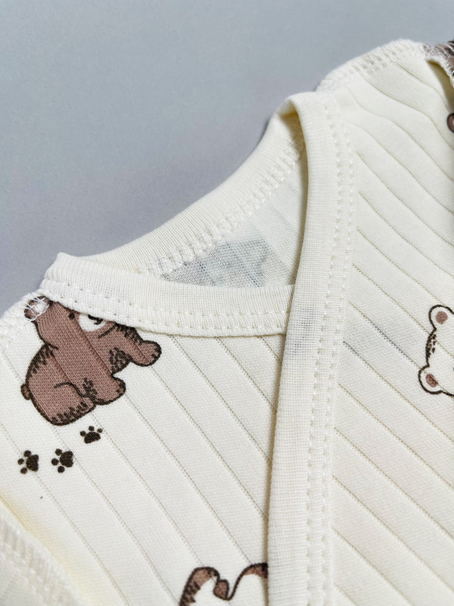 Набор распашонок для новорожденных малышей, Ванилька, Мишкин сон