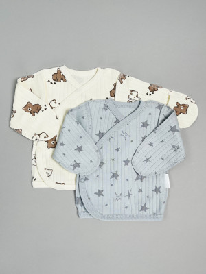 Набор распашонок для новорожденных малышей, Ванилька, Мишкин сон