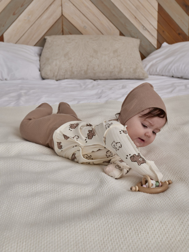 Набор распашонок для новорожденных малышей, Ванилька, Мишкин сон