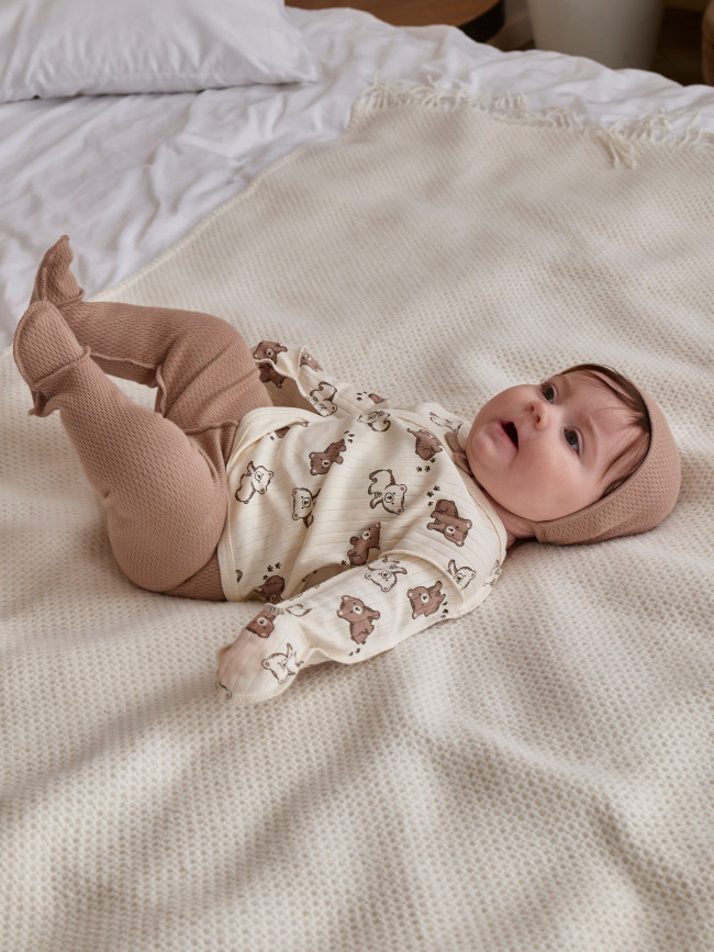 Набор распашонок для новорожденных малышей, Ванилька, Мишкин сон