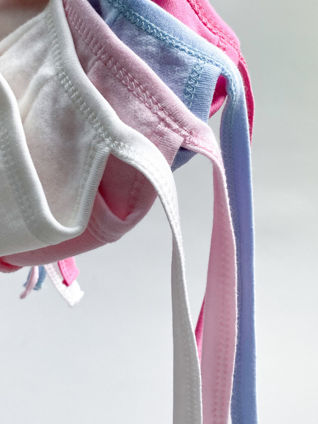 Утепленный чепчик детский, молочный, Базовая коллекция 