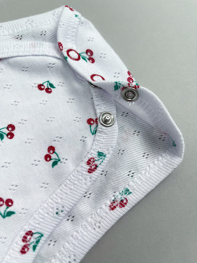 Детская боди майка, Моя ягодка, вишенки