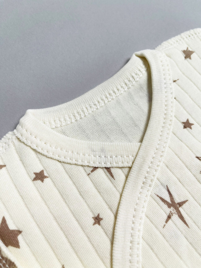 Набор распашонок для новорожденных малышей, Ванилька, Первая звезда  Набор распашонок для новорожденных малышей, Ванилька, Первая звезда