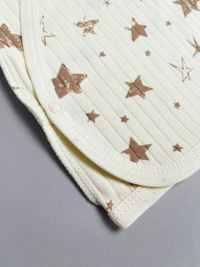 Набор распашонок для новорожденных малышей, Ванилька, Первая звезда  Набор распашонок для новорожденных малышей, Ванилька, Первая звезда