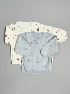 Набор распашонок для новорожденных малышей, Ванилька, Первая звезда 