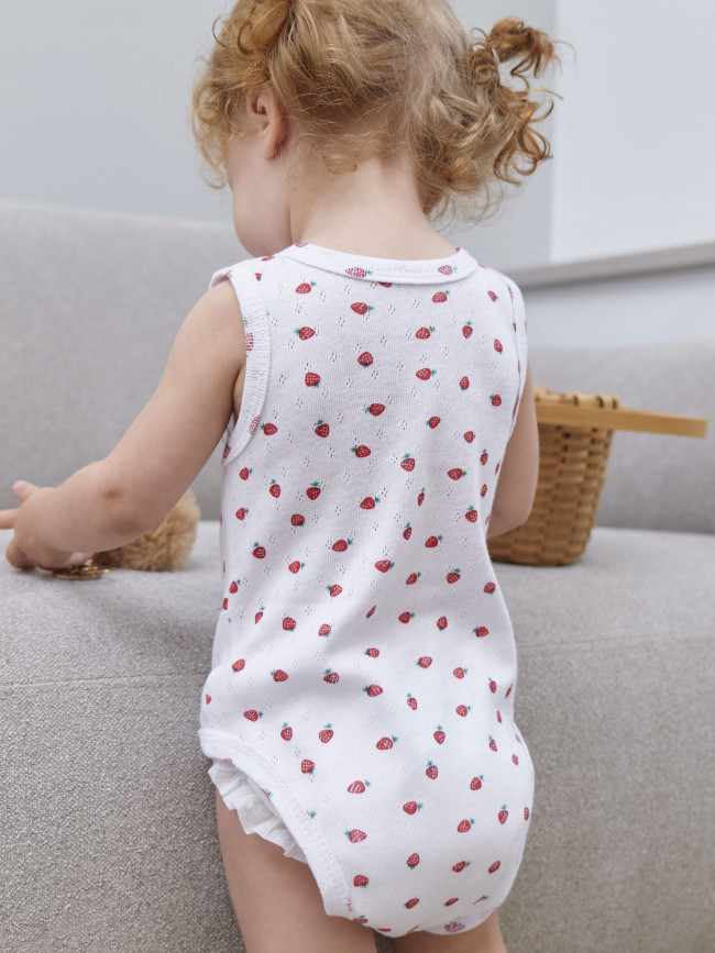 Детская боди майка, Моя ягодка, клубнички