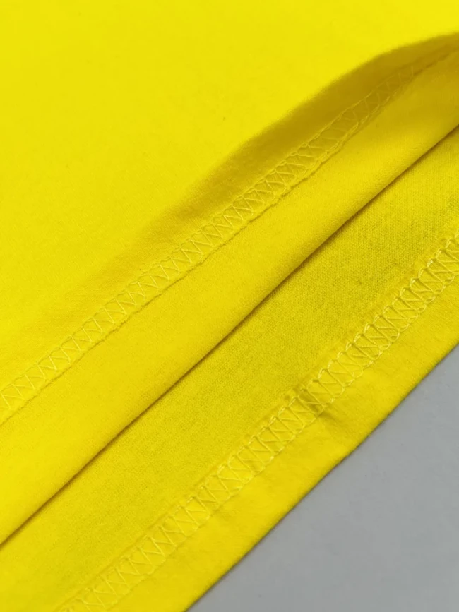 Футболка детская с коротким рукавом, желтая, базовая Футболка детская с коротким рукавом, желтая, базовая