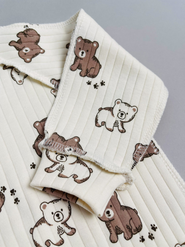 Набор детских комбинезонов на кнопках, Ванилька, Мишкин сон