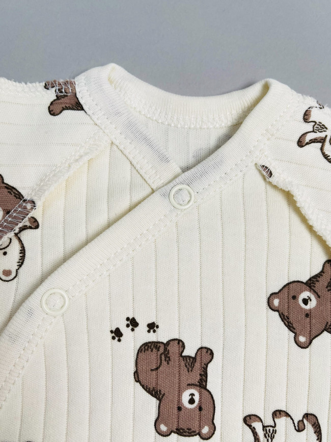 Набор детских комбинезонов на кнопках, Ванилька, Мишкин сон