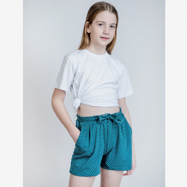 Шорты темно-зеленые, Пике