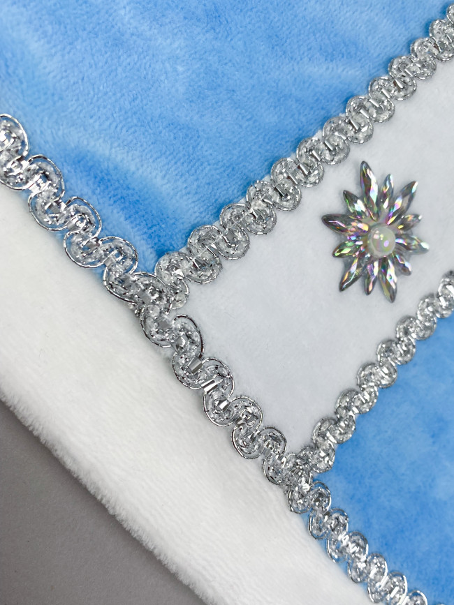 Детское нарядное платье для девочки с шапкой, Снегурочка