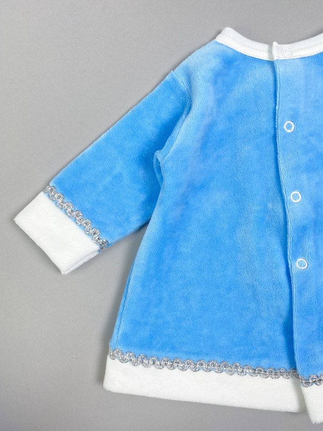 Детское нарядное платье для девочки с шапкой, Снегурочка