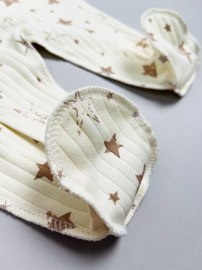 Набор детских комбинезонов на кнопках, Ванилька, Первая звезда