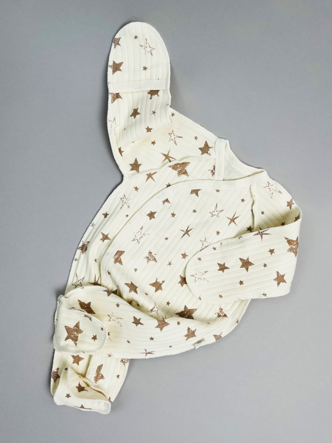 Набор детских комбинезонов на кнопках, Ванилька, Первая звезда