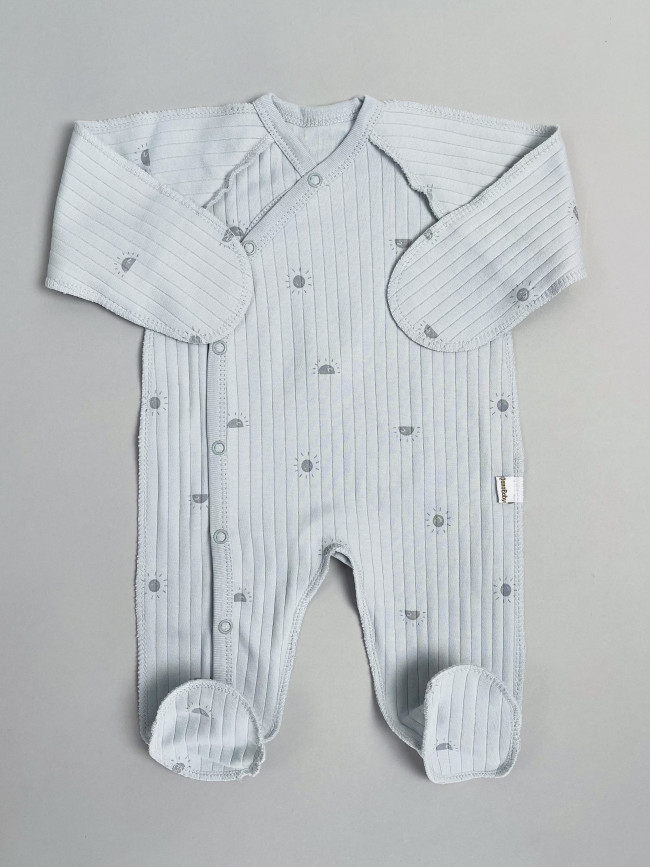 Набор детских комбинезонов на кнопках, Ванилька, Первая звезда