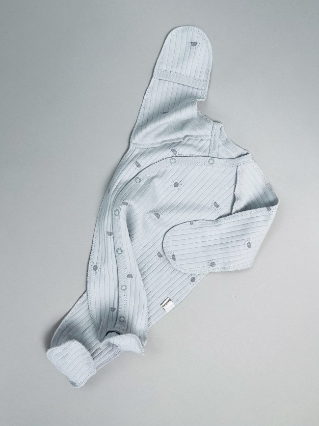 Набор детских комбинезонов на кнопках, Ванилька, Первая звезда