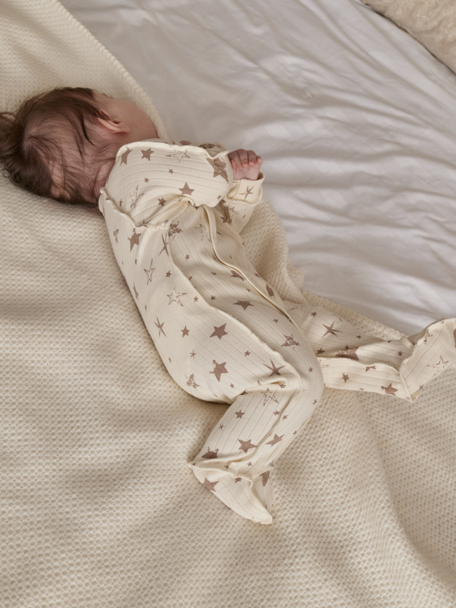 Набор детских комбинезонов на кнопках, Ванилька, Первая звезда