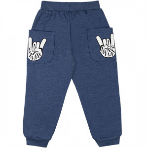 Штаны утепленные, темно-синие