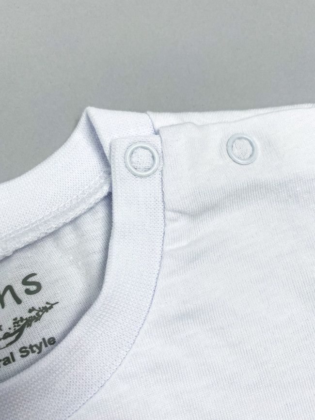 Футболка детская c коротким рукавом Tiger, белая Футболка детская c коротким рукавом Tiger, белая