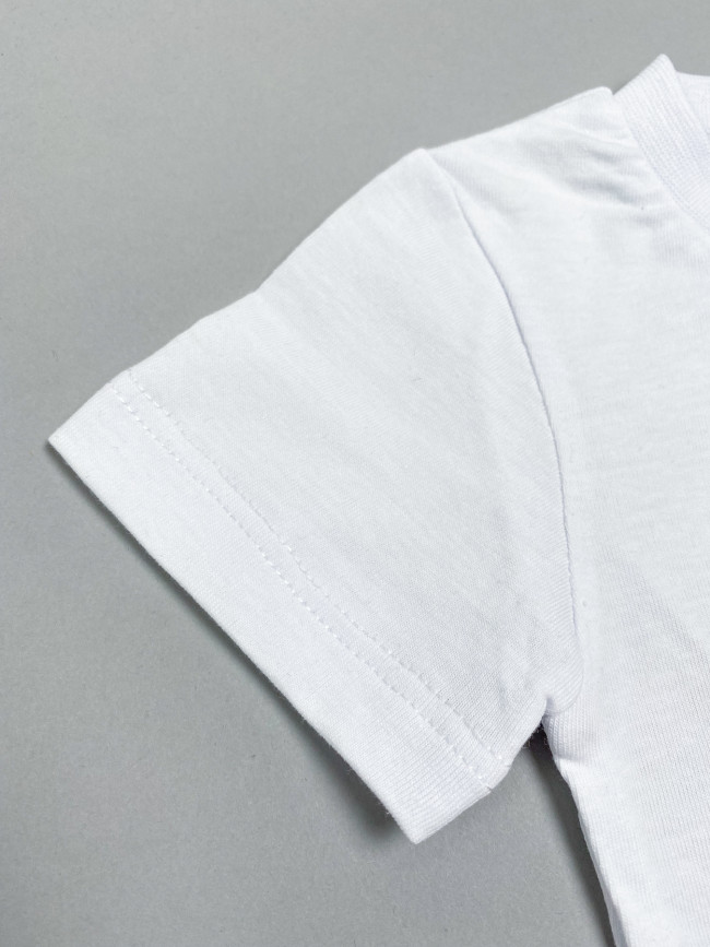 Футболка детская c коротким рукавом Tiger, белая Футболка детская c коротким рукавом Tiger, белая