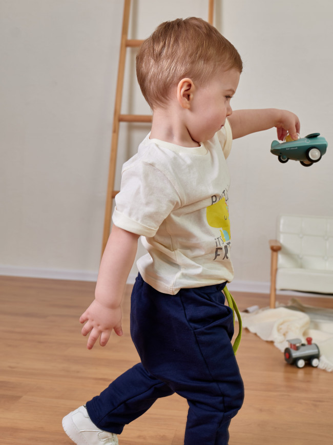 Футболка c коротким рукавом Dino Friday, молочная