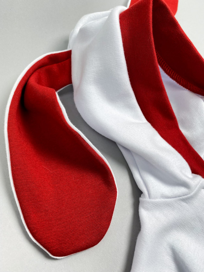 Новогодний нарядный комбинезон слип с ушками и капюшоном, Заяц Новогодний нарядный комбинезон слип с ушками и капюшоном, Заяц