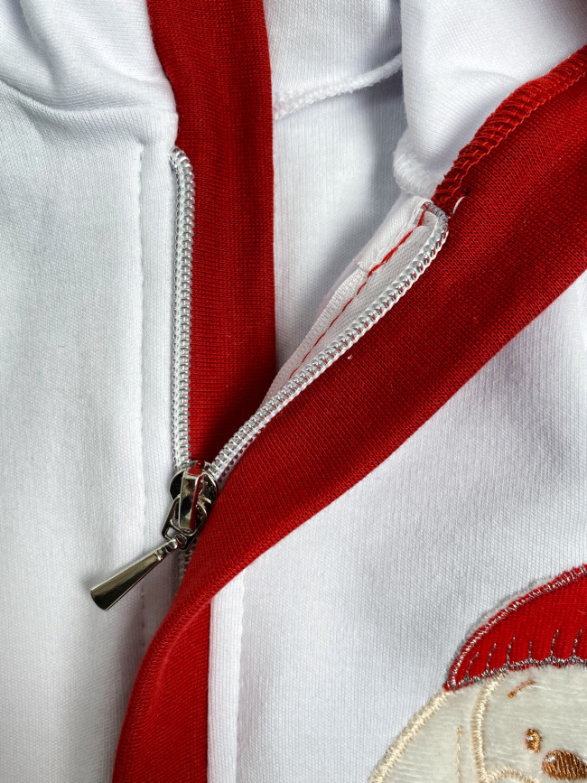 Новогодний нарядный комбинезон слип с ушками и капюшоном, Заяц Новогодний нарядный комбинезон слип с ушками и капюшоном, Заяц