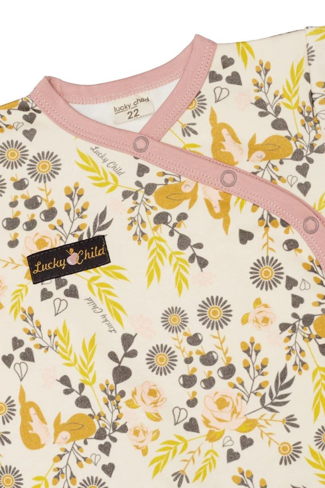 Боди детский, цветной, Осенний лес