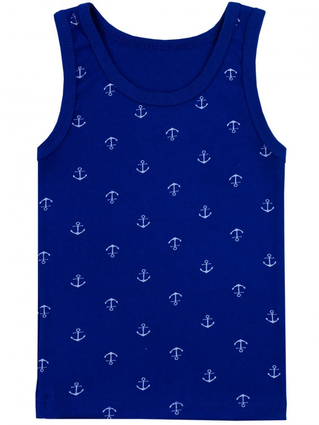 Комплект маек для мальчика, Морячок с якорями