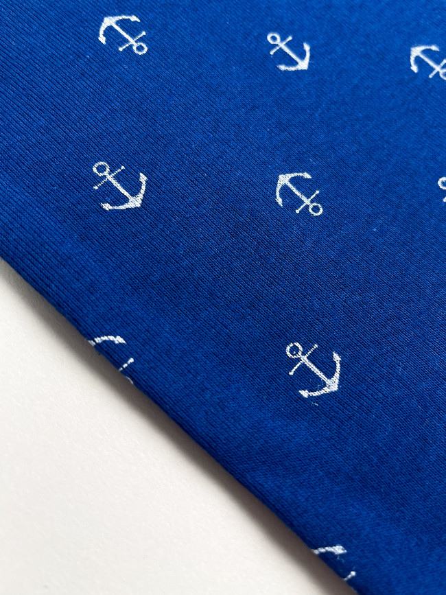 Комплект маек для мальчика, Морячок с якорями