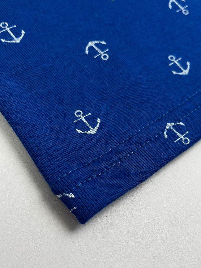 Комплект маек для мальчика, Морячок с якорями