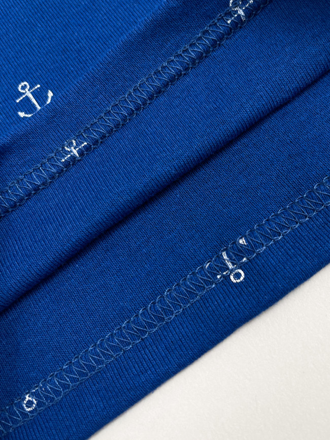 Комплект маек для мальчика, Морячок с якорями