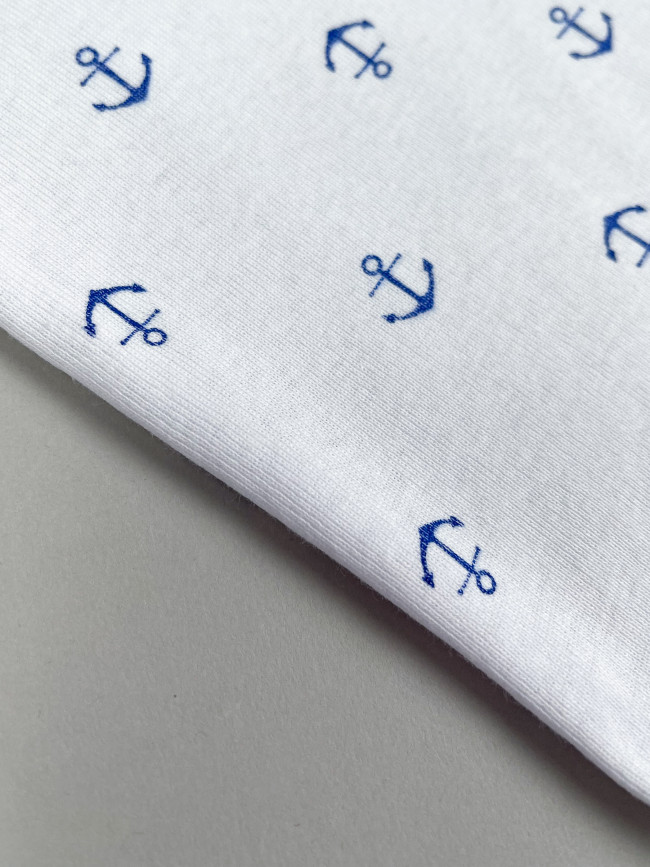 Комплект маек для мальчика, Морячок с якорями