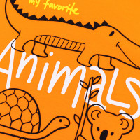 Футболка оранжевая, Animals