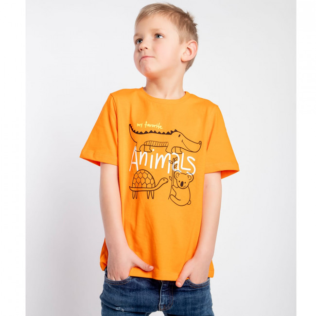 Футболка оранжевая, Animals